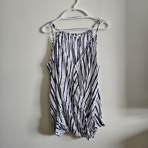 Warehouse One Tops - 3/$30 Women's Plus Size Tie Dye Halter Wrap Tank Top Blouse 3X - Warehouse One